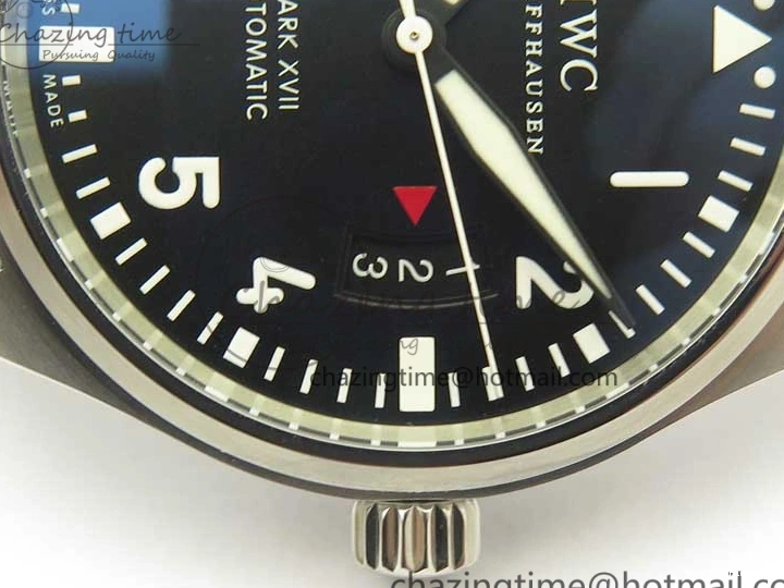 MIROTIME 0107 Mark XVII IW326504 MKS 1:1 Best Edition Black Dial On SS Bracelet MIYOTA 9015 V Durable 7210